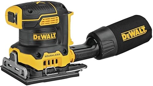 Dewalt DCW200BR 20V MAX XR Lijadora inalámbrica de iones de litio de 1/4 hoja de velocidad variable (solo herramienta) (renovada)