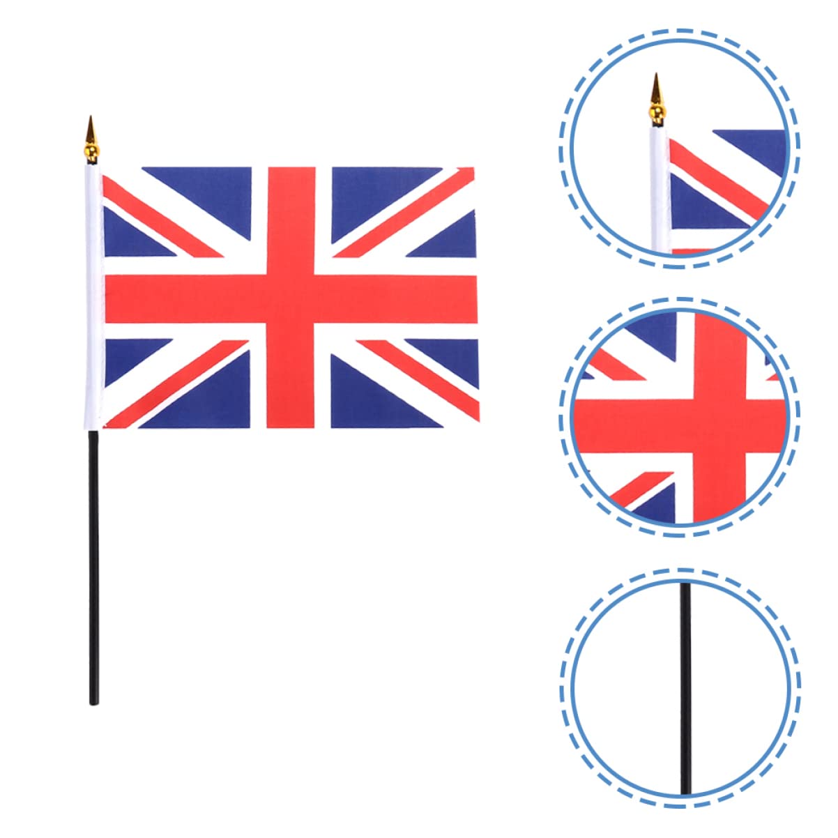 POPETPOP 3 Juegos Mano Ondeando La Union Jack De Cacerola Banderín Union Jack Union Jack Flag Deportivas Pequeñas Del Unido Union Jack 50 Uds * 3