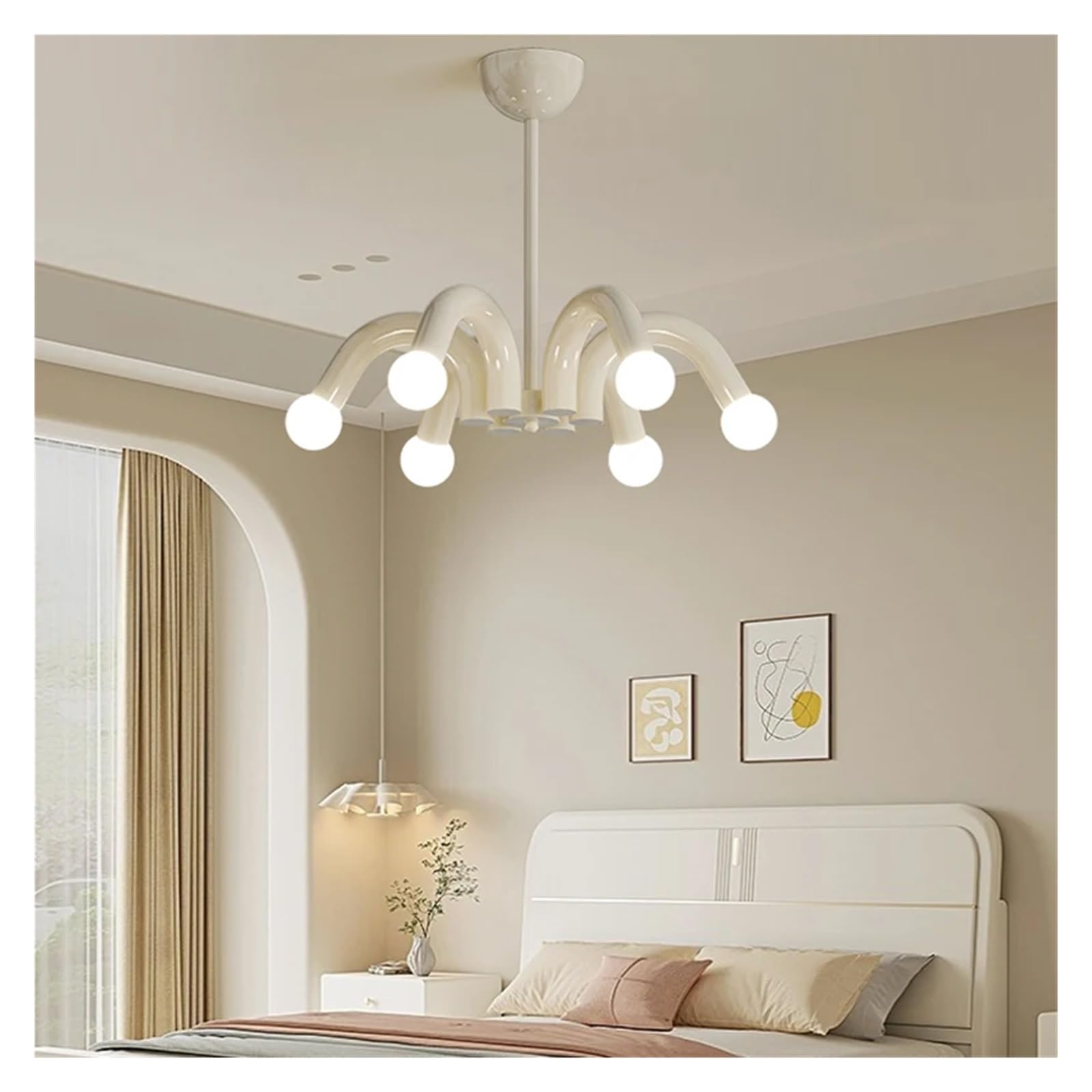 MESOVFCA Chandelier Lamps LED E27 Metal Living Room Bedroom Ceiling Chandelier Light Room Interior Fixture