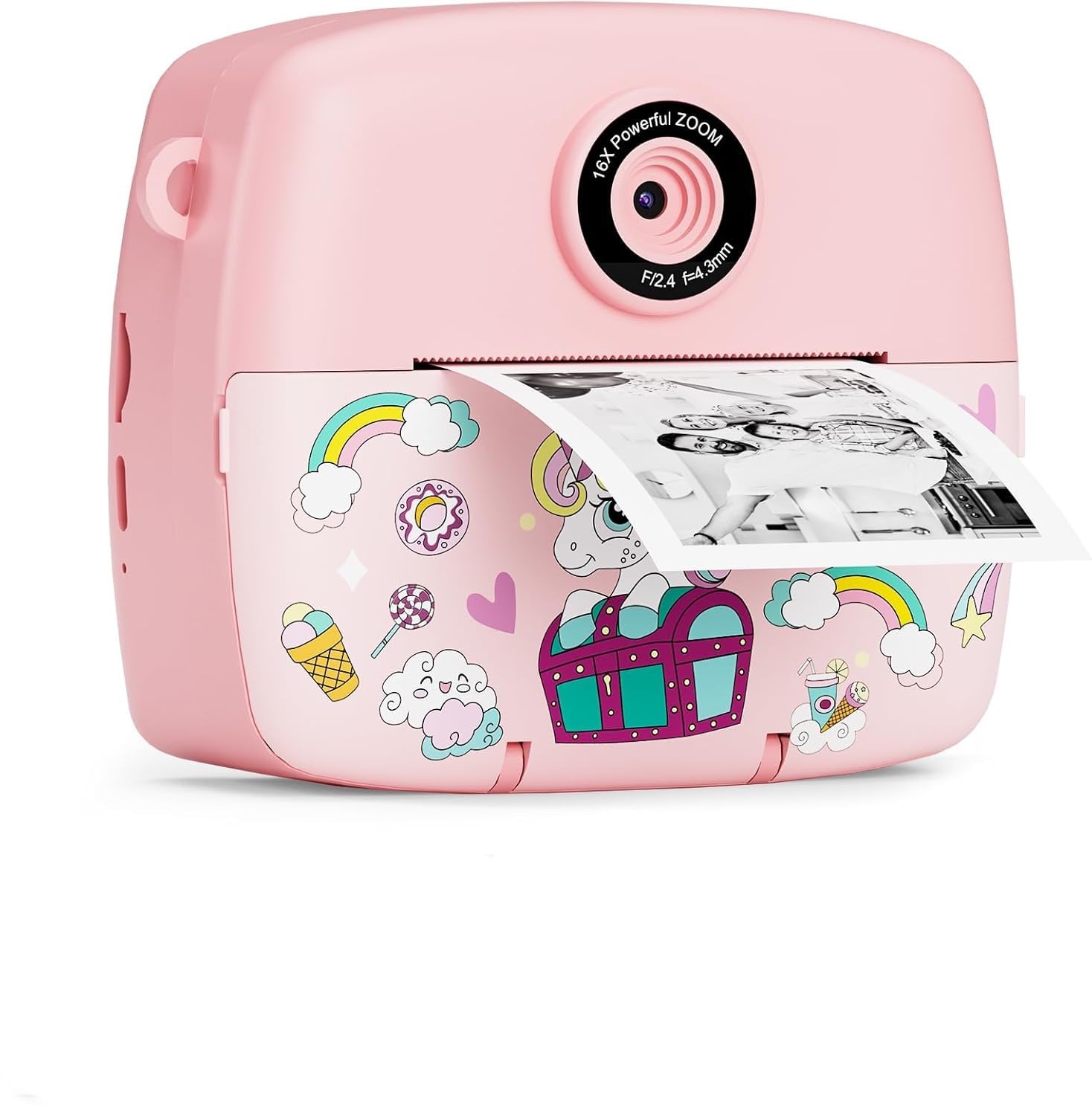 Sofortbildkamera Kinder,Kinderkamera Kompaktkameras 1080P HD Sofortdruck von Fotos,Geburtstagsgeschenk Weihnachten Geschenk Spielzeug ab 3 4 5 6 8 7 9 10 11 Jahre Mädchen Jungen 3 Rollen Fotopapier