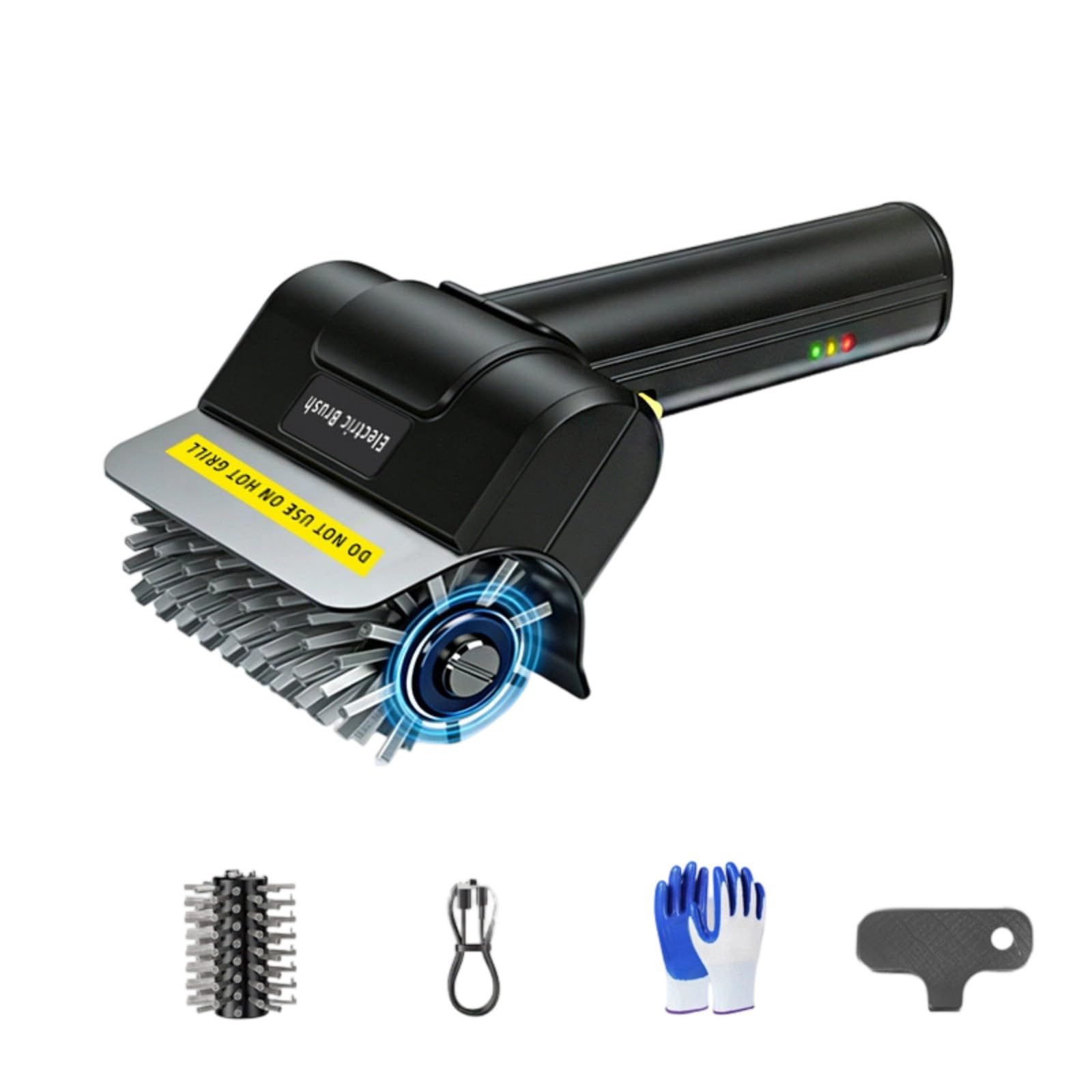 Rechargeable Cordless Grills Scrubber Detachable Brush Grills Cleaning Brush for Barbecue Maintenance Rechargeable BBQ Cleaning