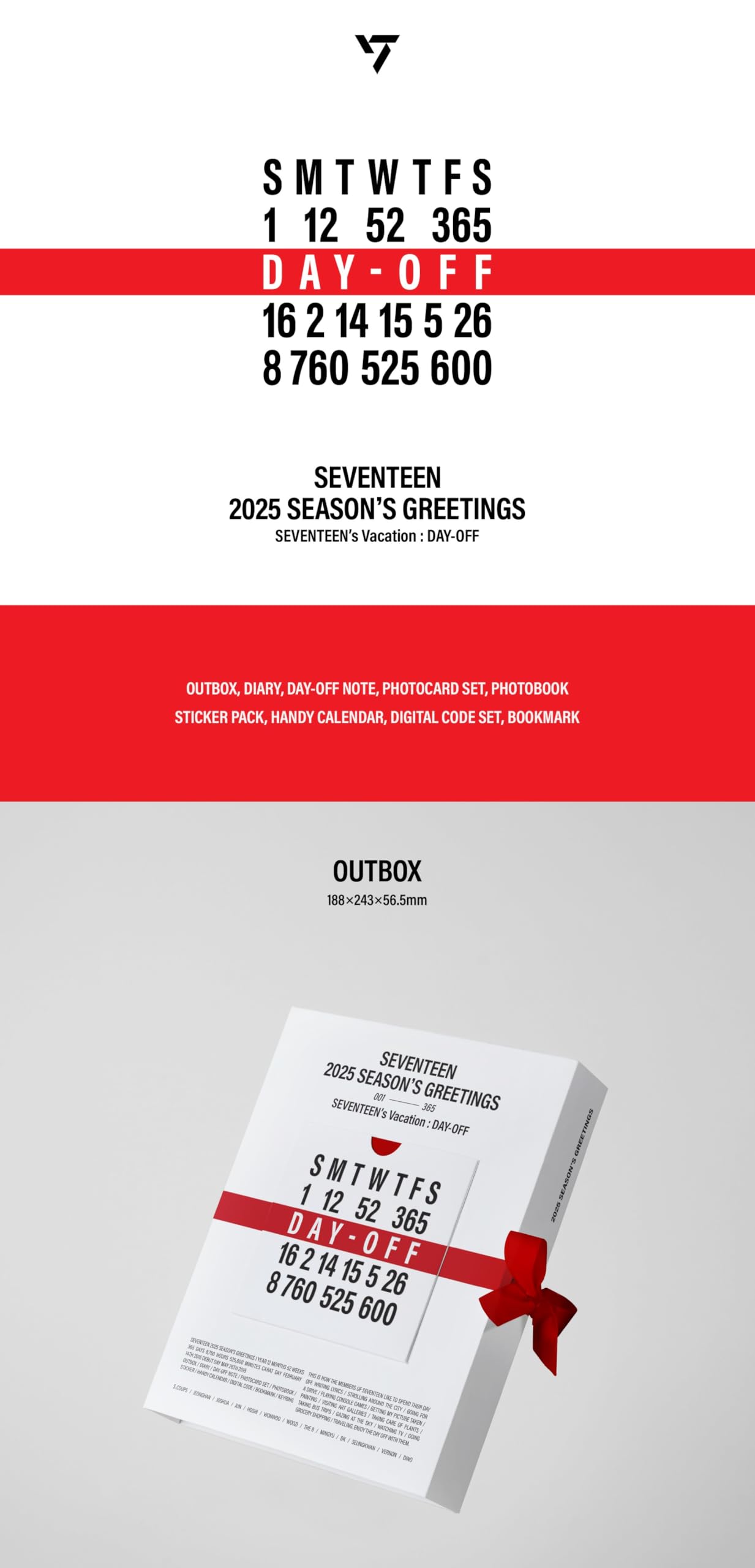 Amazon.com: SEVENTEEN - 2025 SEASON'S GREETINGS Photobook + Photo