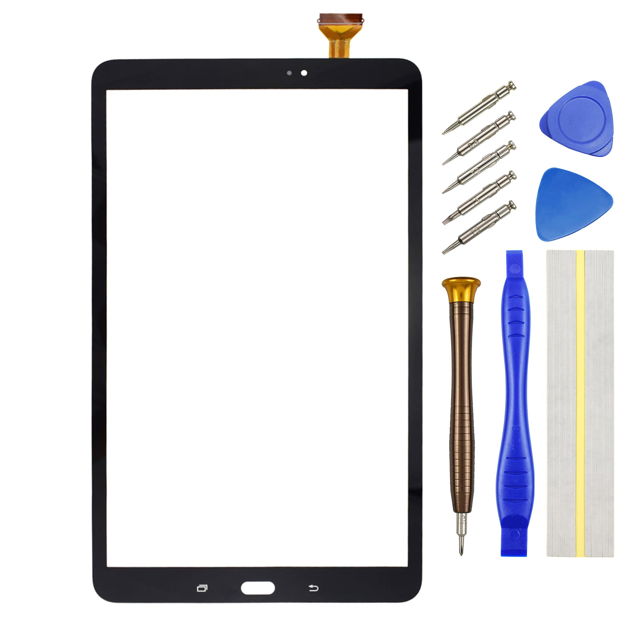 Touch Digitizer Screen Replacement for Samsung Galaxy Tab A 10.1 (2016) SM-T580 with 10.1" Black Including dismantling Tools