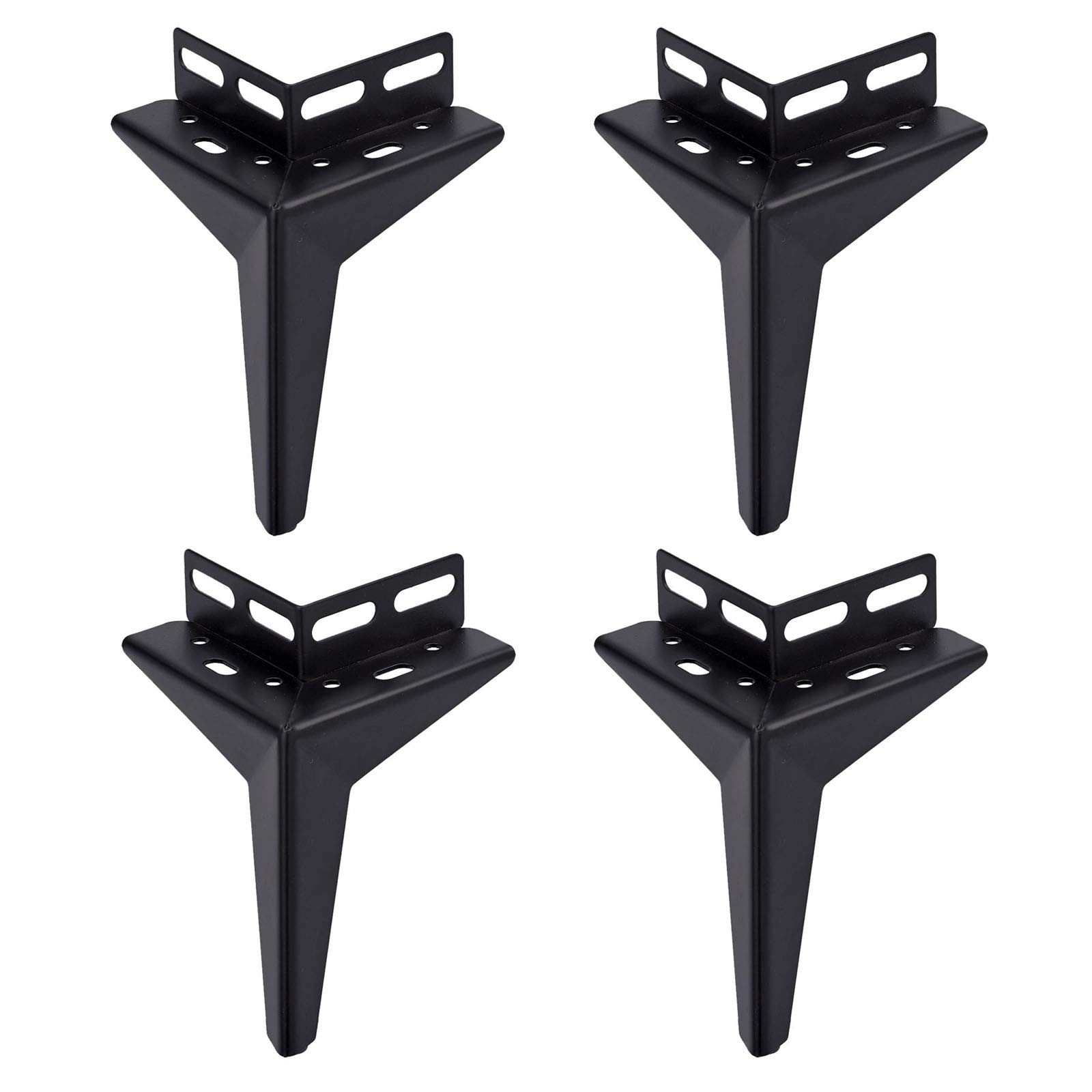 Set di 4 gambe triangolari for mobili, piedini di ricambio for tavoli in metallo, gambe for divani, accessori hardware fai da te, for armadio da cucina, letto, tavolino, mobile TV, scrivania, con viti