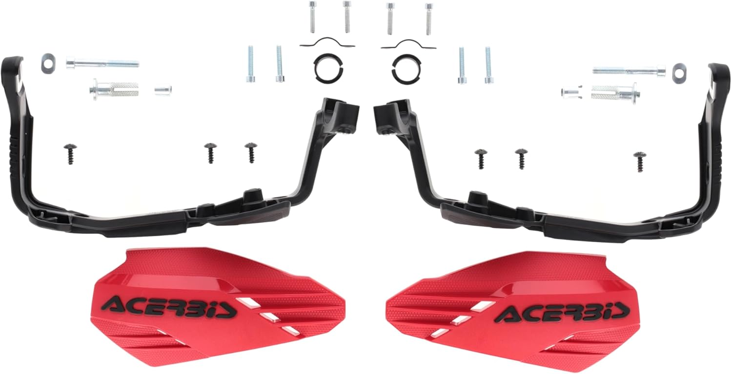 Acerbis Moto-X Red/Black Handguards (2985880004)