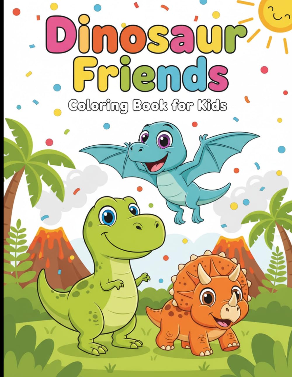 Dinosaur Friends Coloring Book for Kids: Fun Dinosaur Coloring Pages for Toddlers and Preschoolers Ages 2-6