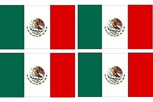 4 Pieces Mexican Flag Sticker Hard Hat Stickers Mexico Decals
