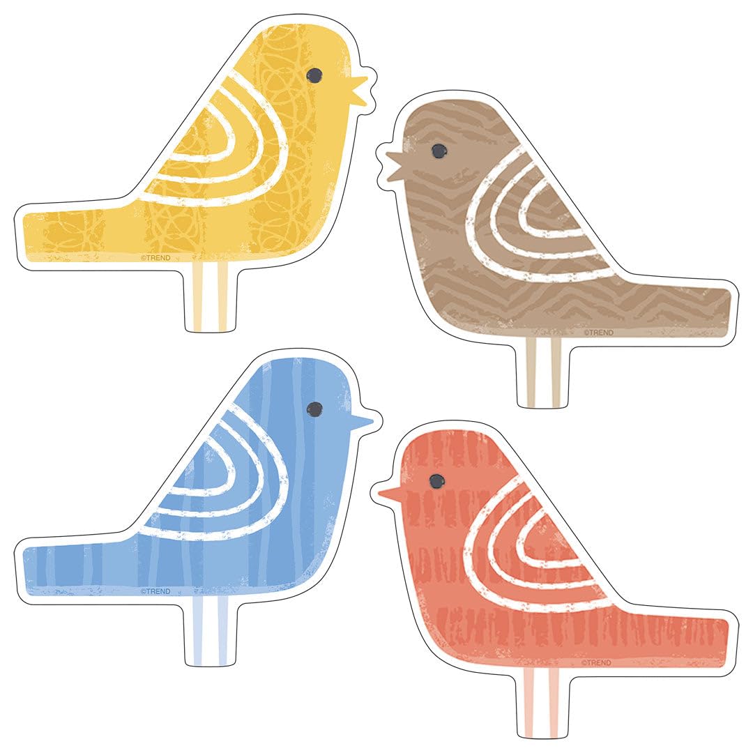 Garden Birds Classic Accents Variety Pack by Trend, 72 ct. of Creative tagboard Decorative Cutout Pieces