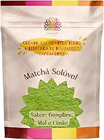Chá verde Matcha em pó solúvel (Gengibre, Mel e Limão) Premium Ca.Nuts (500g)