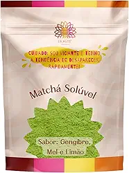 Chá verde Matcha em pó solúvel (Gengibre, Mel e Limão) Premium Ca.Nuts (500g)