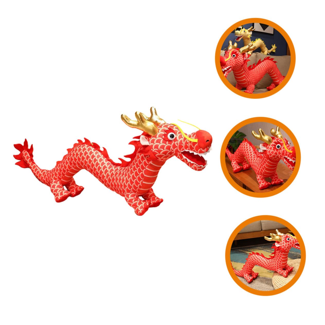 UKCOCO Peluche Dragon Coton PP Jouet Dragon Mignon Peluche Design Cartoon Cadeau Décoration