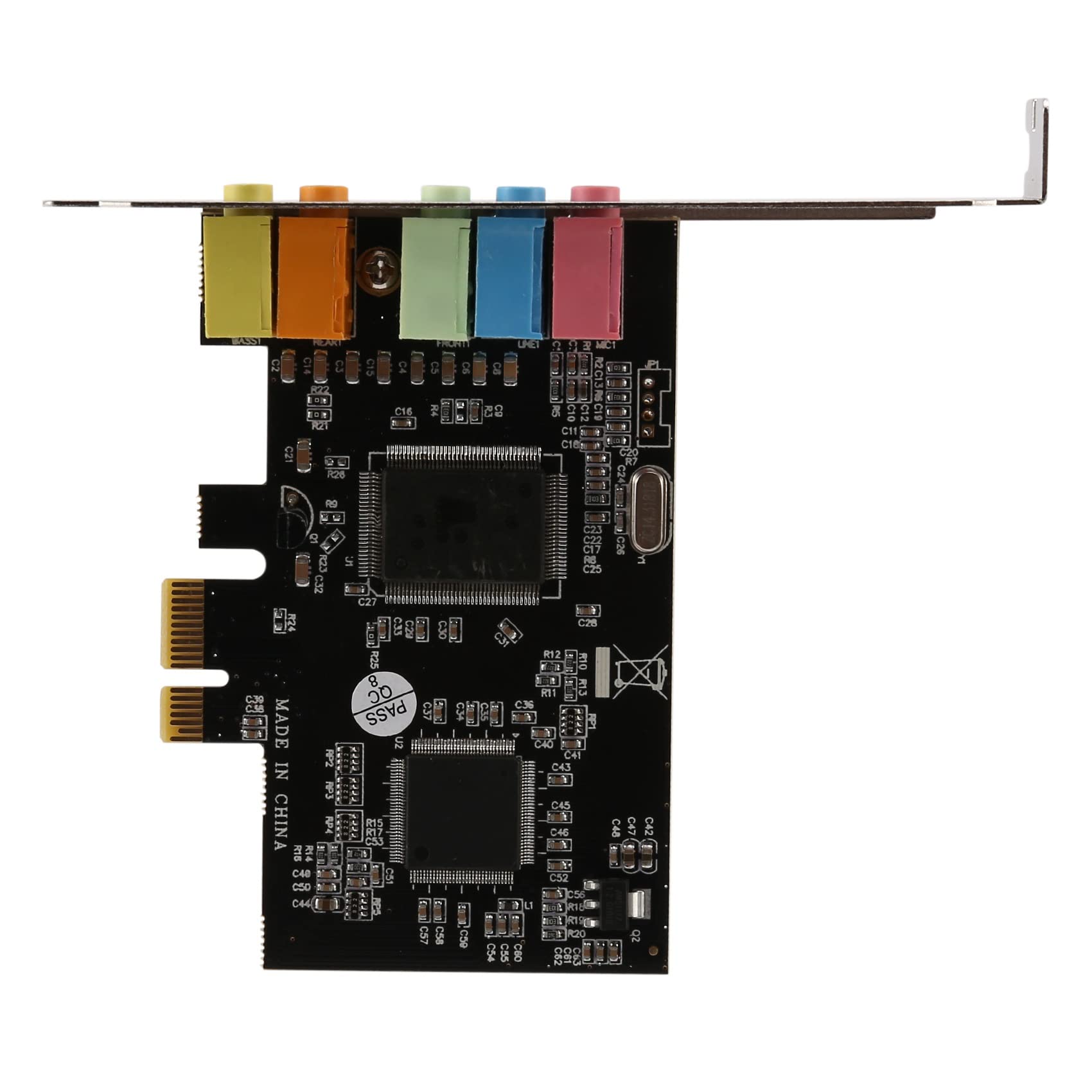 XIAOJUN Scheda Audio PCIe PCI-E X1 CMI8738 Chip 32/64 Bit Scheda Audio Scheda Audio Stereo Un 5.1 Canali Desktop Integrata per PC