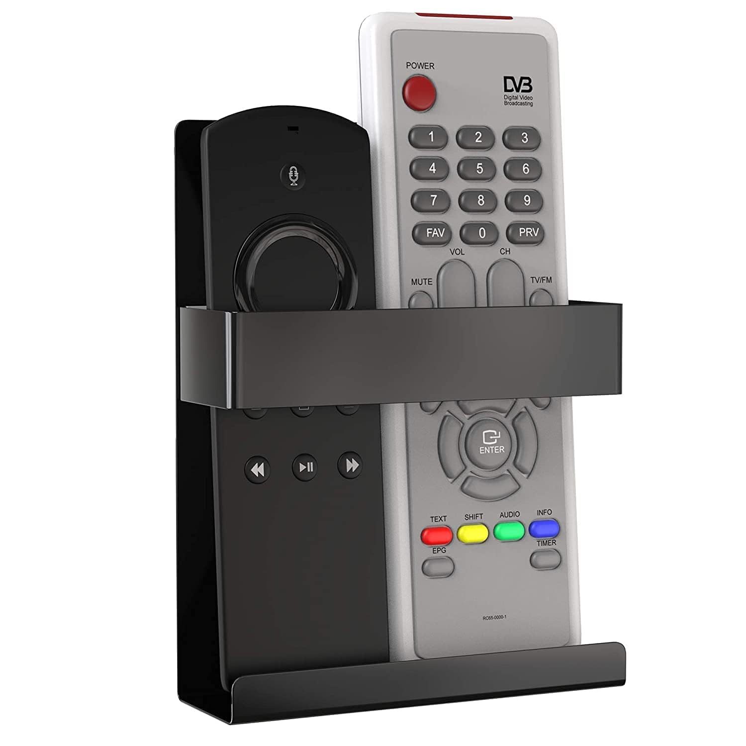 Direct Wall Mount Mobile Holder,Charging Holder Compatible All Smartphone&Remote Control Racks/Organizer/Showpiece for Tv Ac DVD Dth Remotes-Alloy Steel,Black-image-21
