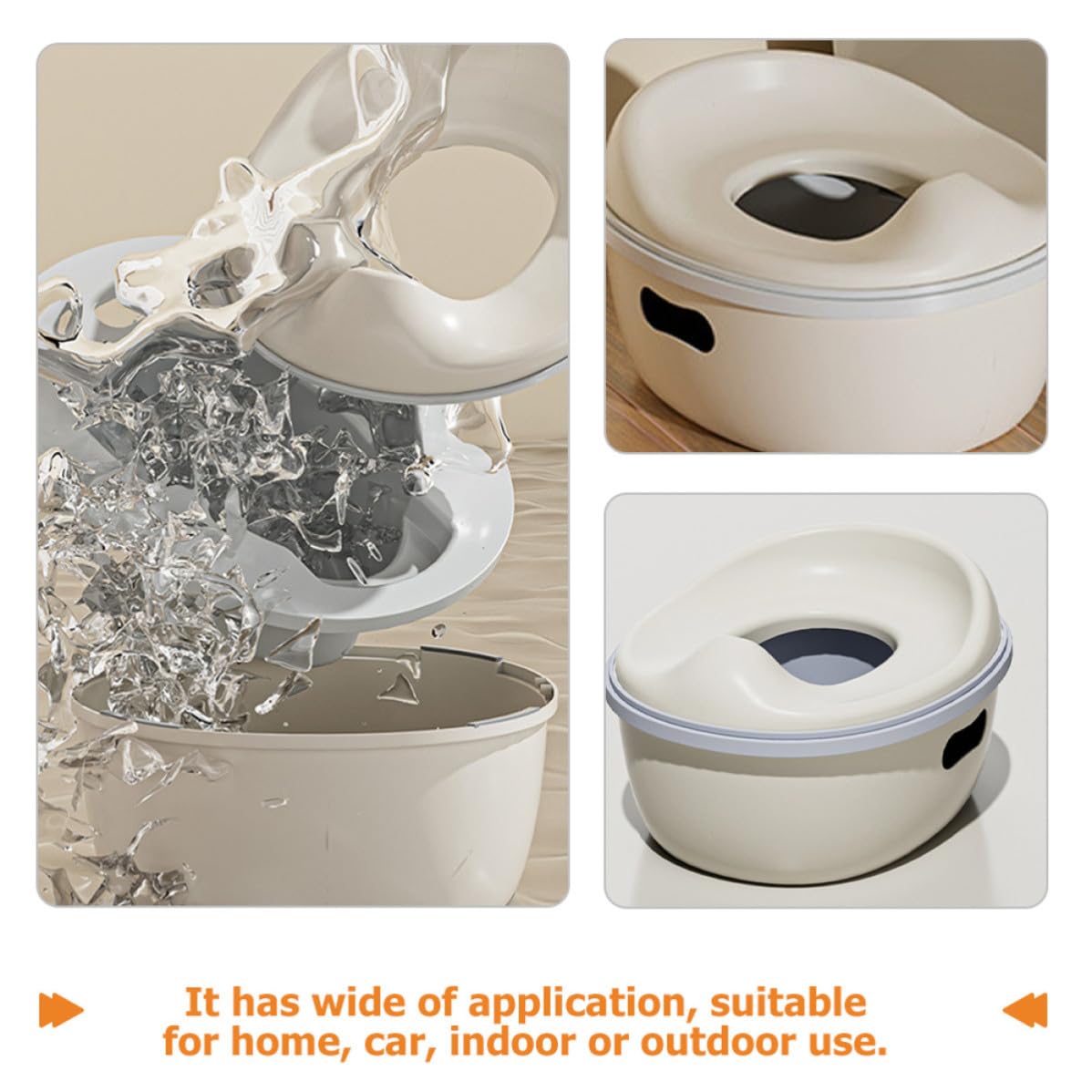 Portable Toilet Training Potty with Pp Material