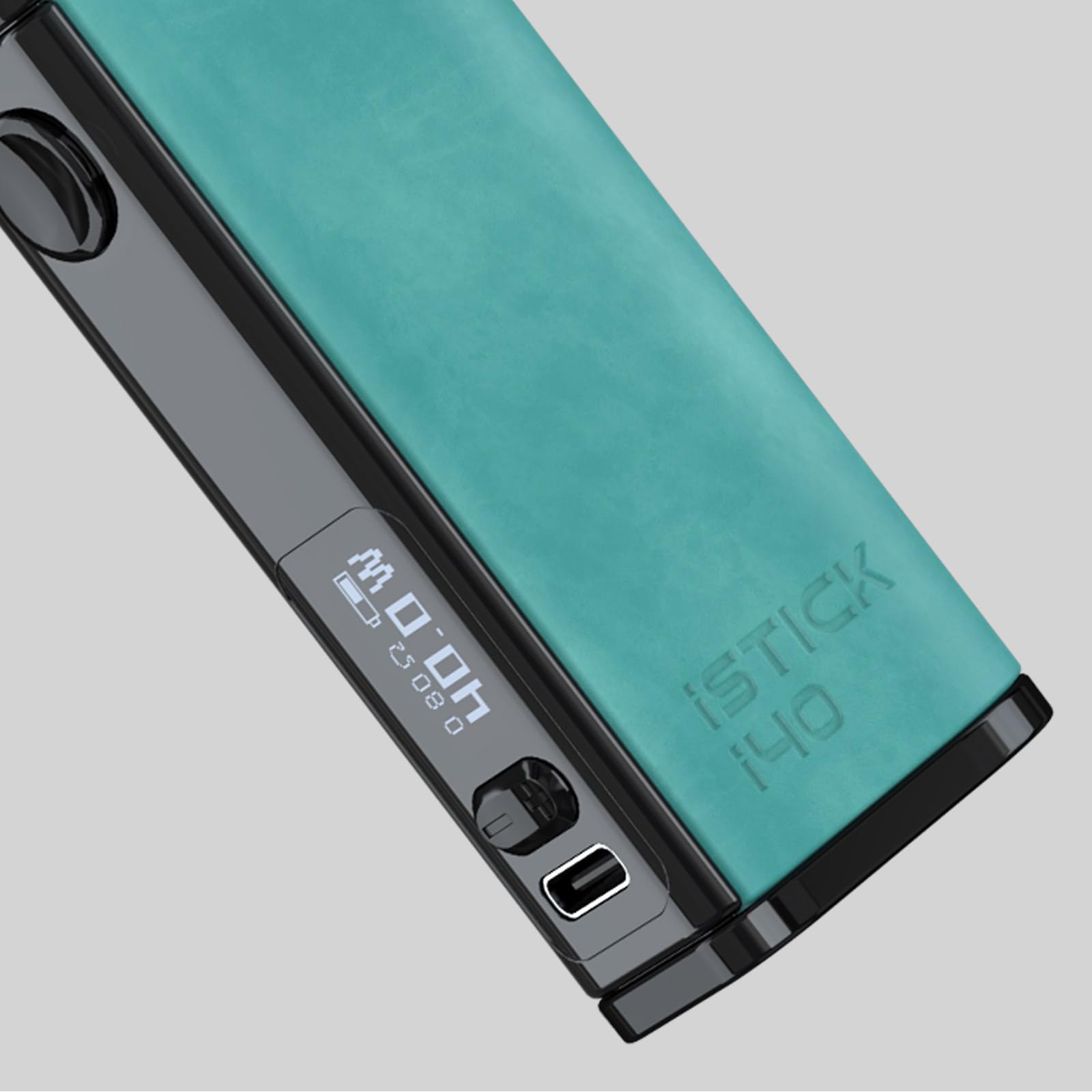 Eleaf iStick i40 Vape Without Nicotine Kit Electronic Cigarette Box Mod 40W 2600 mah leather vape (Schwarz)