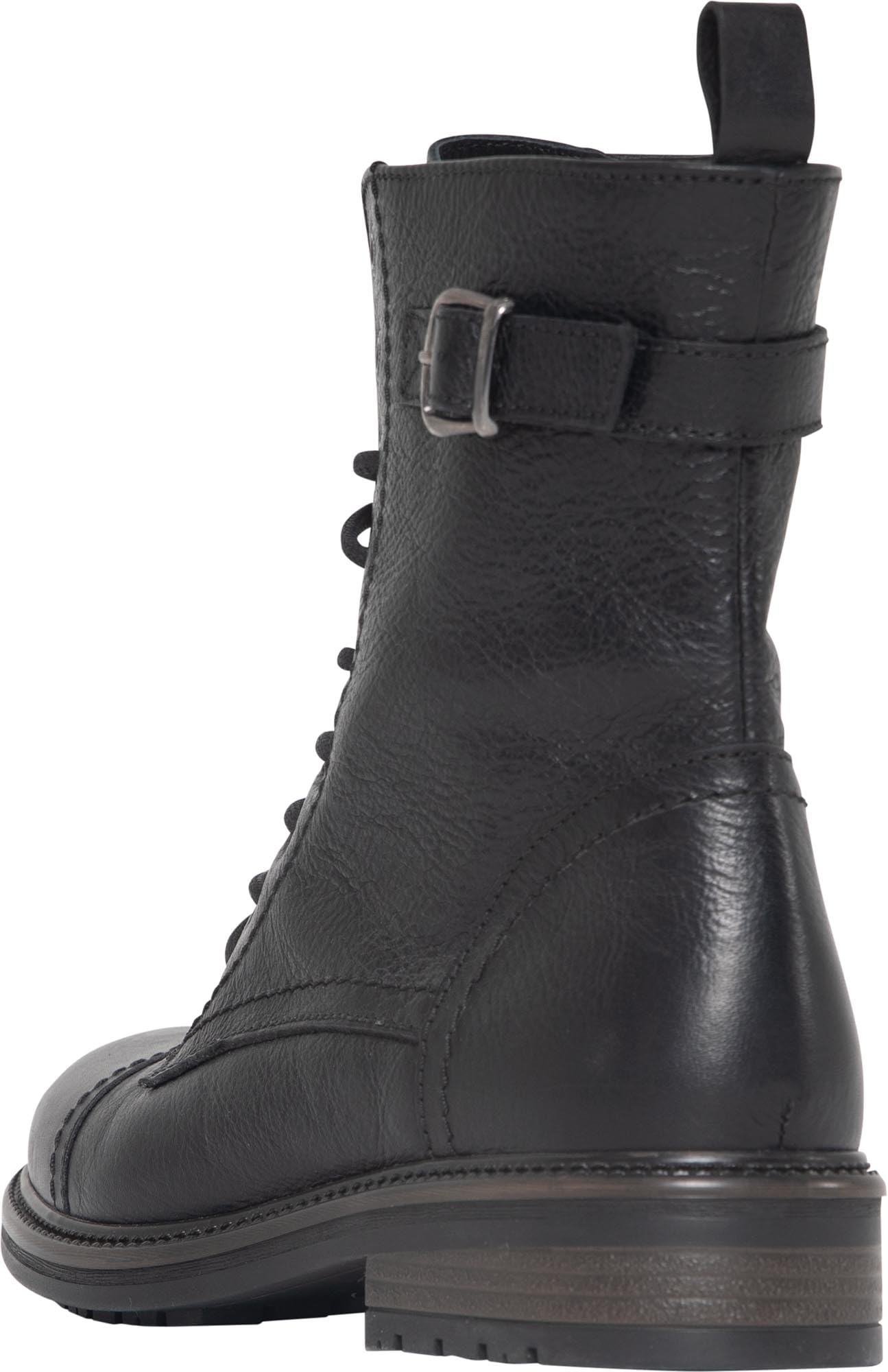 John Doe - Jackie Damen High Heel Motorradstiefel Schwarz Schwarz 39 | Leder