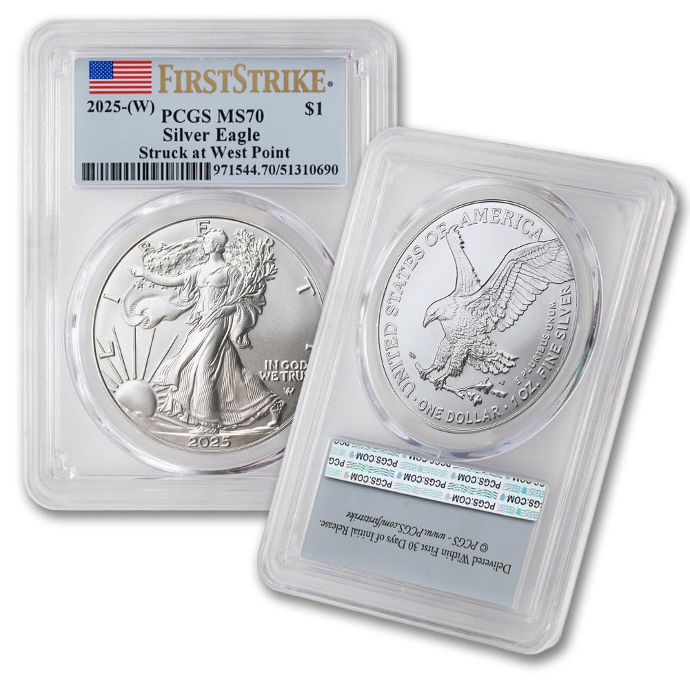 2025 (W) 1 oz American Silver Eagle Coin MS-70 (First Strike