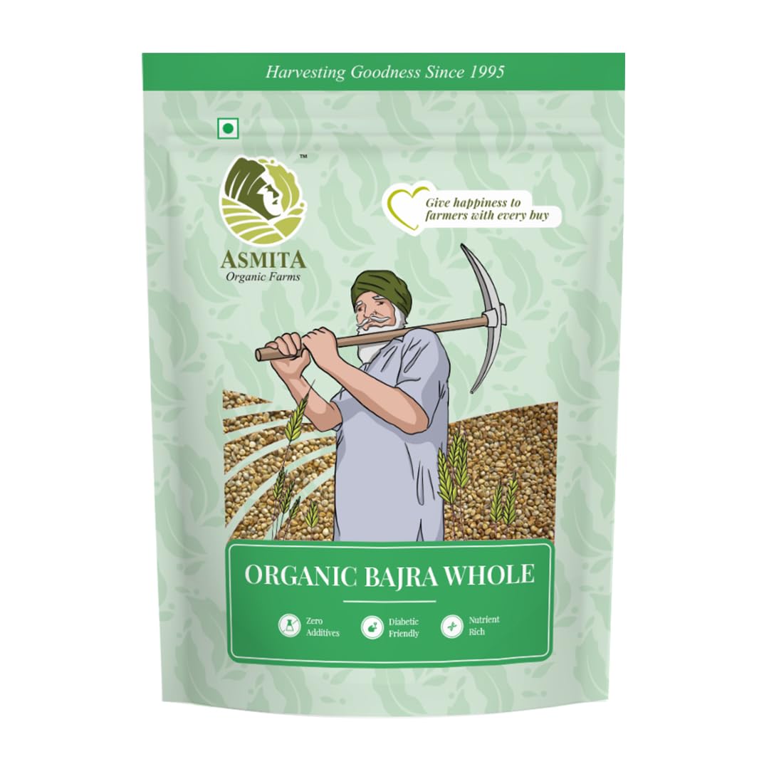 Asmita Organic Farms Bajra Whole 1000gm (B0CDBVXQWS) Amazon Price History, Amazon Price Tracker