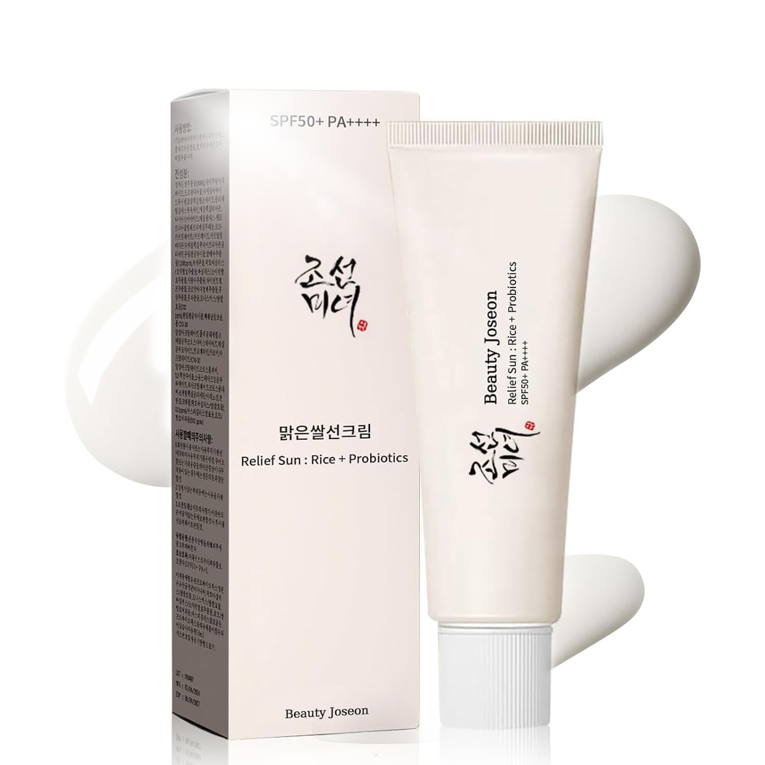 Relief Sun Organic Korean sunscreen SPF50+, PA++++ Riceand Probiotics | Korean Skin Care Solution for All Skin TypesNourishing Skin Protection and UV Def