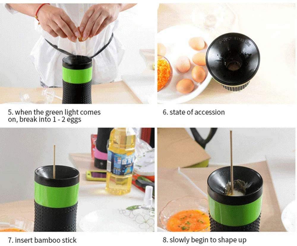 Roll On The Machine Rollos De Huevo Multifuncionales Huevos Huevos Tazas Máquina De Cocina Para El Desayuno Herramienta Rollo De Huevo Panqueques Con Antiadherente Cocina De Desayuno De Bricolaje Vert