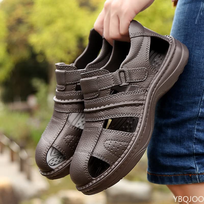 Sandals Men Shoes Slippers Cool Breathable Comfortable Walking Shoes Flats Sneakers Light Casual Shoes(45 Code)2