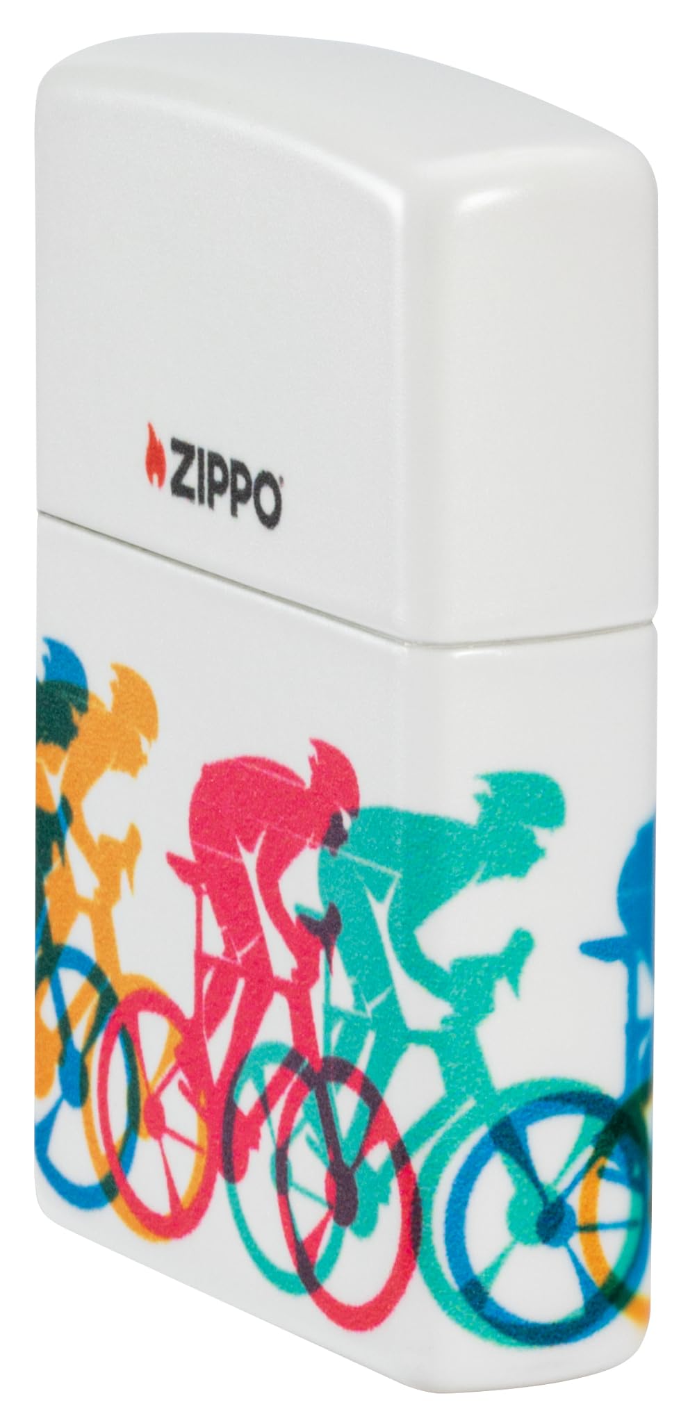 Zippo Sturmfeuerzeug Bicycle Race 540° Color Image Nachfüllbar Wiederverwendbar Windfest