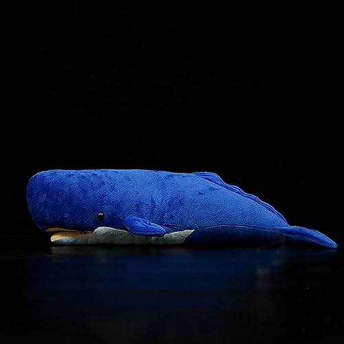 Miniatura 4 de Juguete de peluche realista de ballena espermática  Juguetes de peluche de ballena espermatozoides largos y realistas, súper suaves, muñecos de