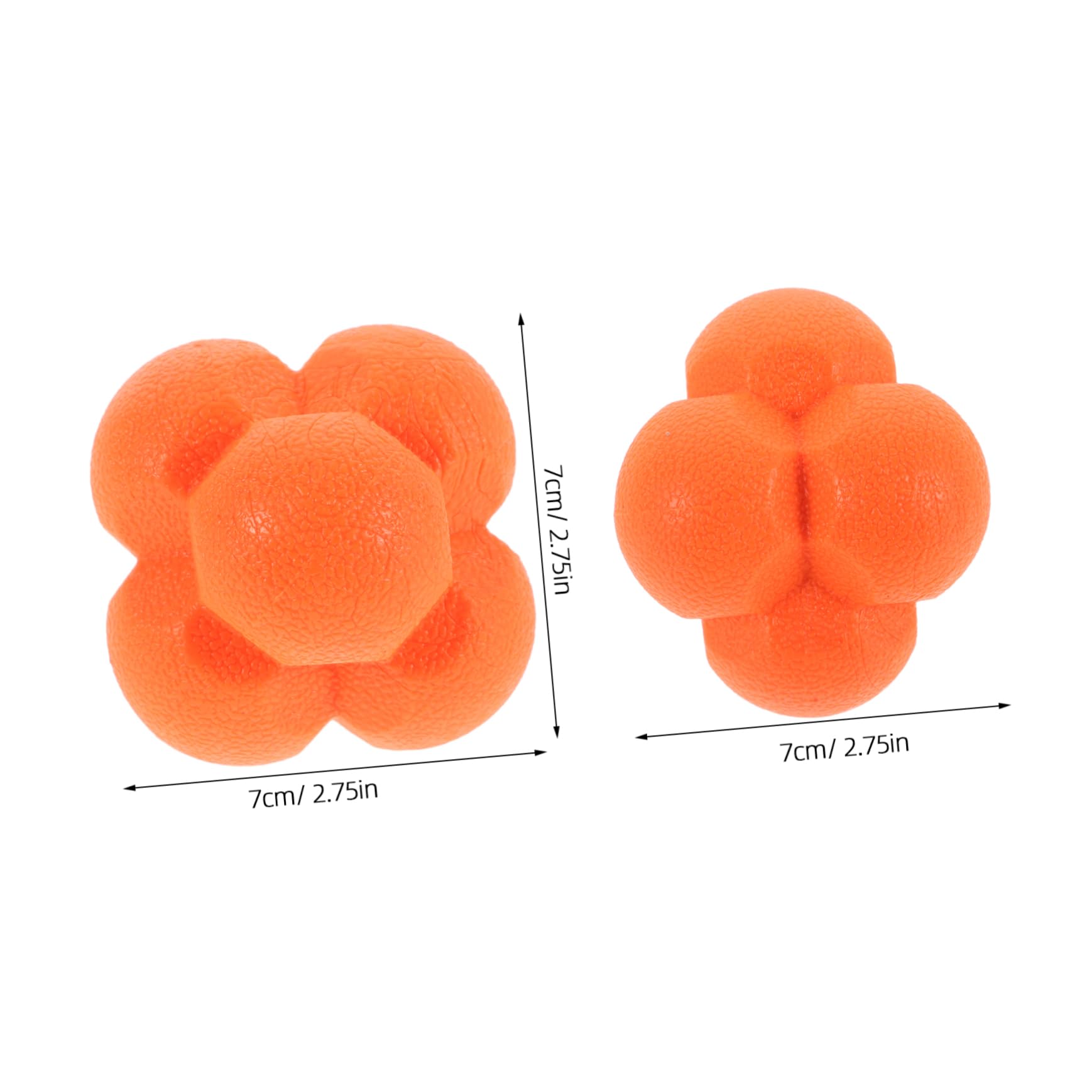 Mikikit Improve Reaction Time Reflex Ball Hexagonal Design Versatile Training Tool Goalkeeper Training Sports Reaction Balls Hand Eye Coordination