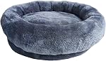SHENGOCASE Cat Tree Tower Accessoires Pièces de rechange Coussin rond Couverture de lit pour perche de chat avec bande élastique (13.8", Gris)