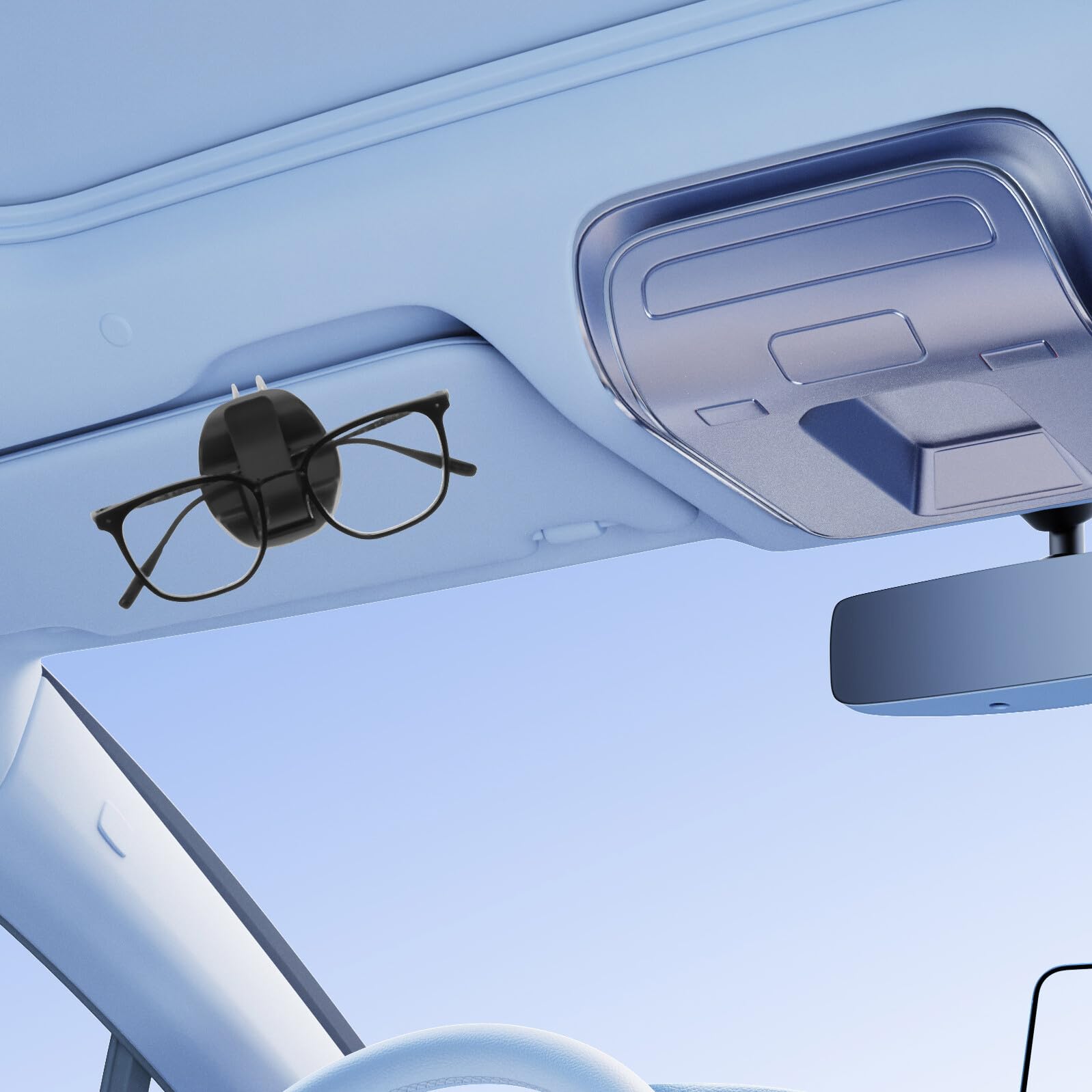 5pezzi Clip per Occhiali da Auto Visiera Supporto per Occhiali da Sole e Clip per Biglietti Organizzatore per Interni Auto Realizzato in Materiali Resistenti