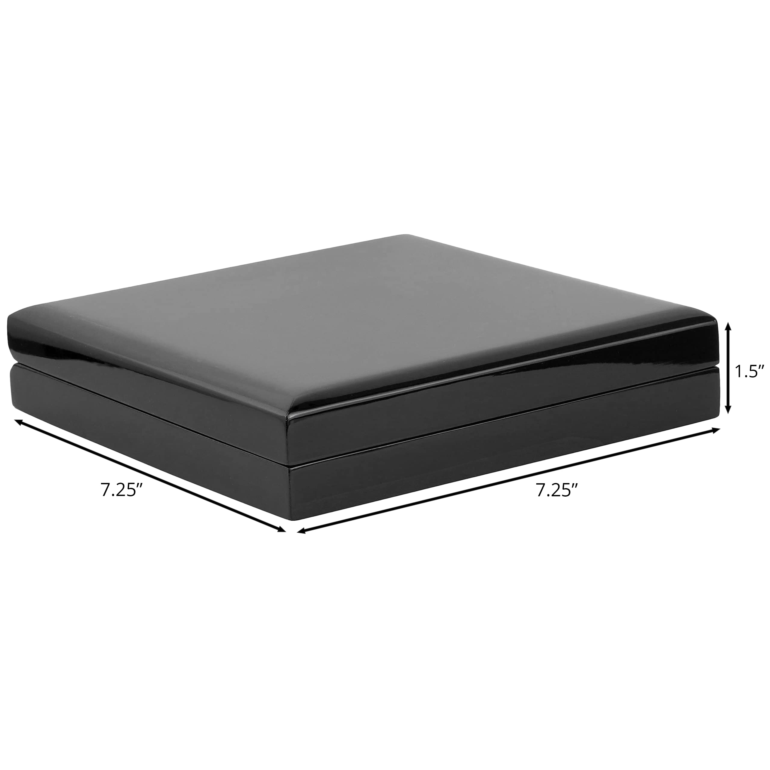 Nobile Nero Pianoforte Anello di Fidanzamento, Braccialetto, orecchino, Ciondolo, Perfetto per la Vostra proposta di Fidanzamento, Matrimonio o Regalo di Nozze Necklace Box