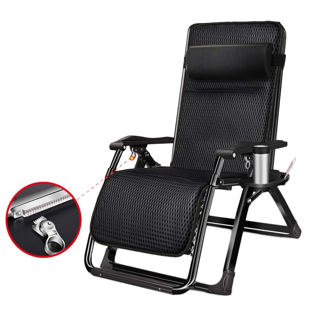Fauteuil de jardin haut de gamme relax bain de soleil robuste avec coussin épais