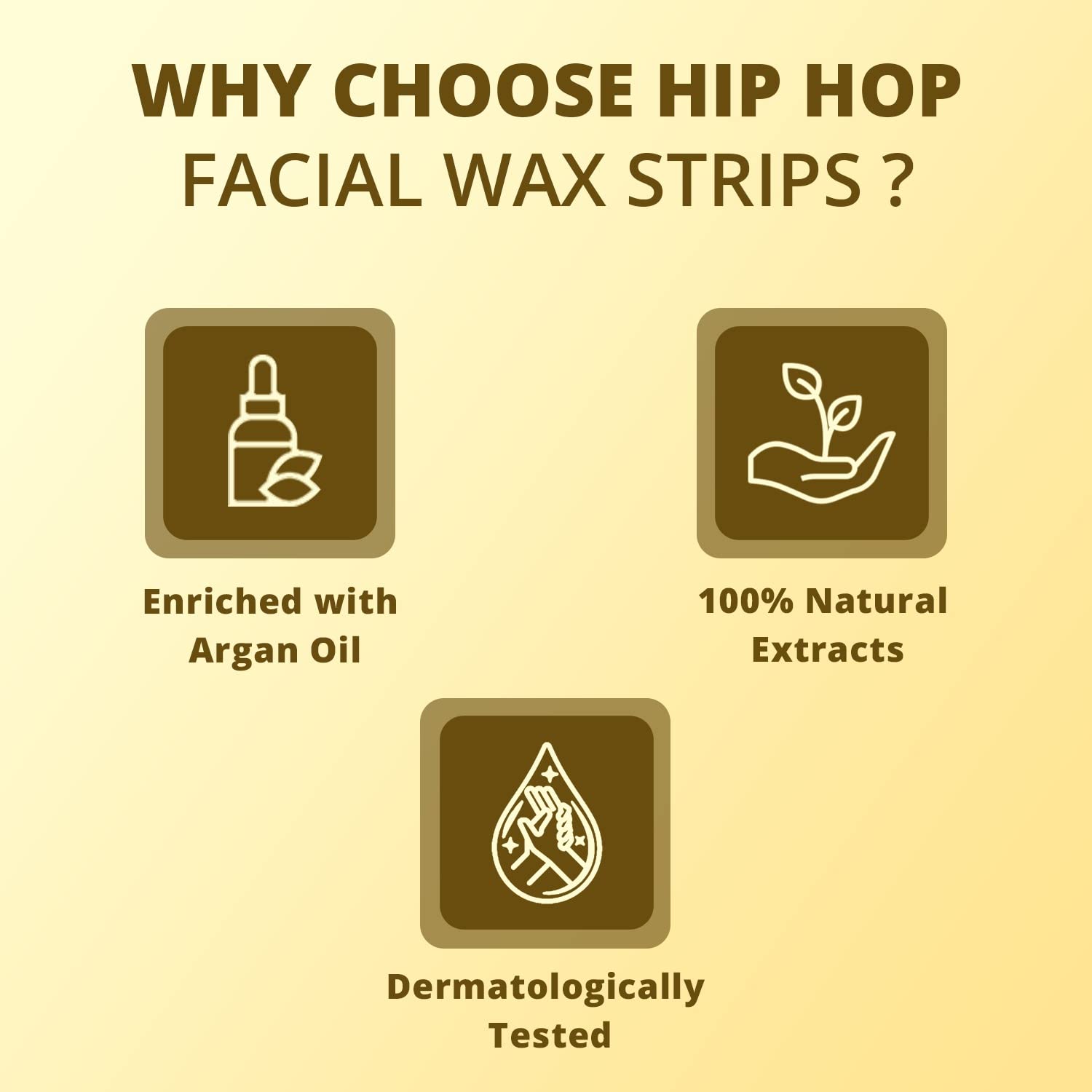 HipHop Skincare Facial Wax Strips with Cleansing Wipes for Instant Hair Removal (Pack of 20 Strips)| Upper Lip, Sideburns, Forehead, Chin with Shea Butter & Argan Oil for Soft, Silky & Brighter Skin, All Skin Types - Image 2 thumbnail