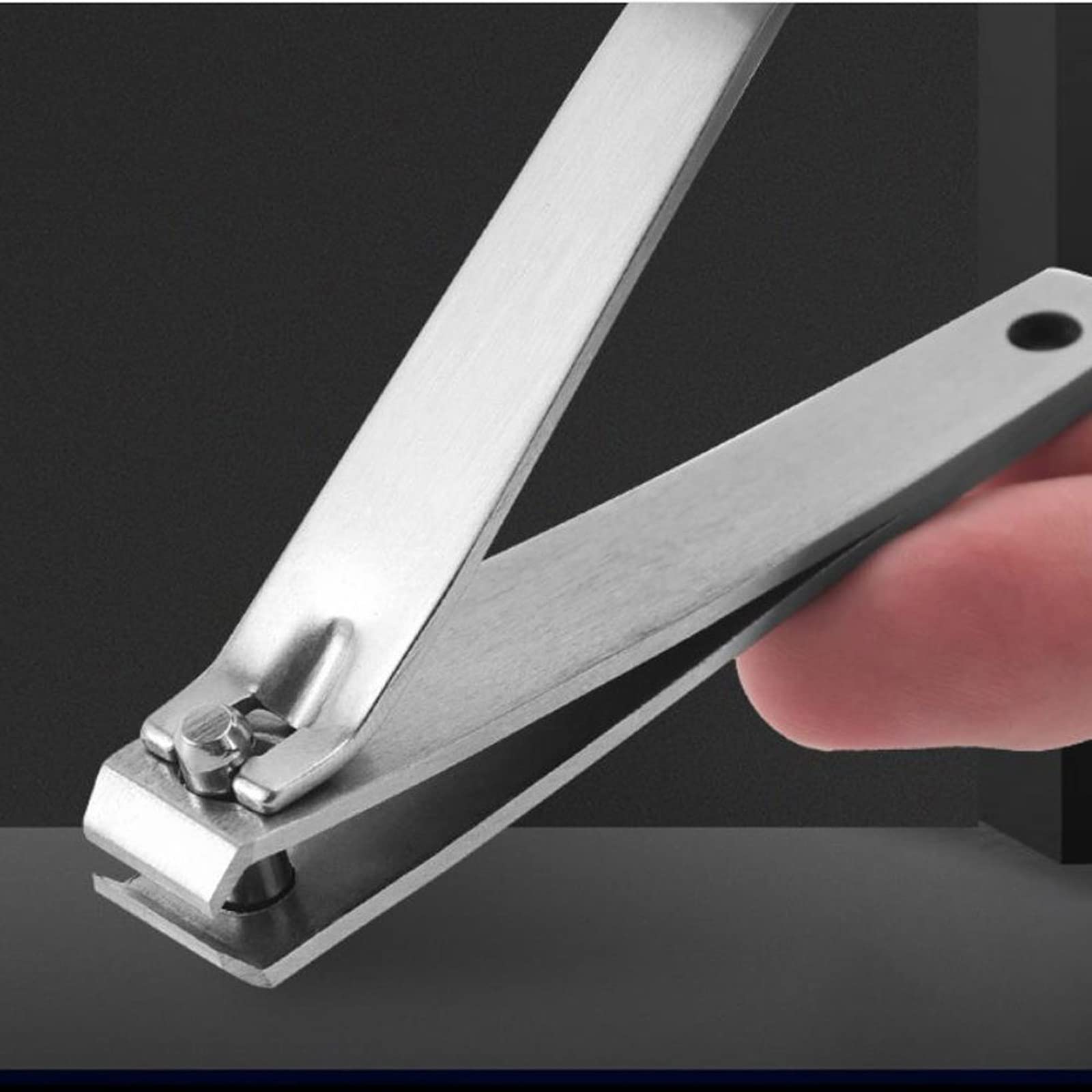 Nagelknipser, Nagelknipser, Nagelknipser, spritzwassergeschützte Nagelknipser aus Edelstahl, Manikürezubehör, multifunktionale Nagelknipser(Size:Bend Small)