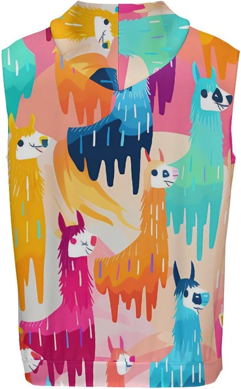 Men's Workout Hooded Tank Tops Sleeveless Muscle Gym T-Shirts