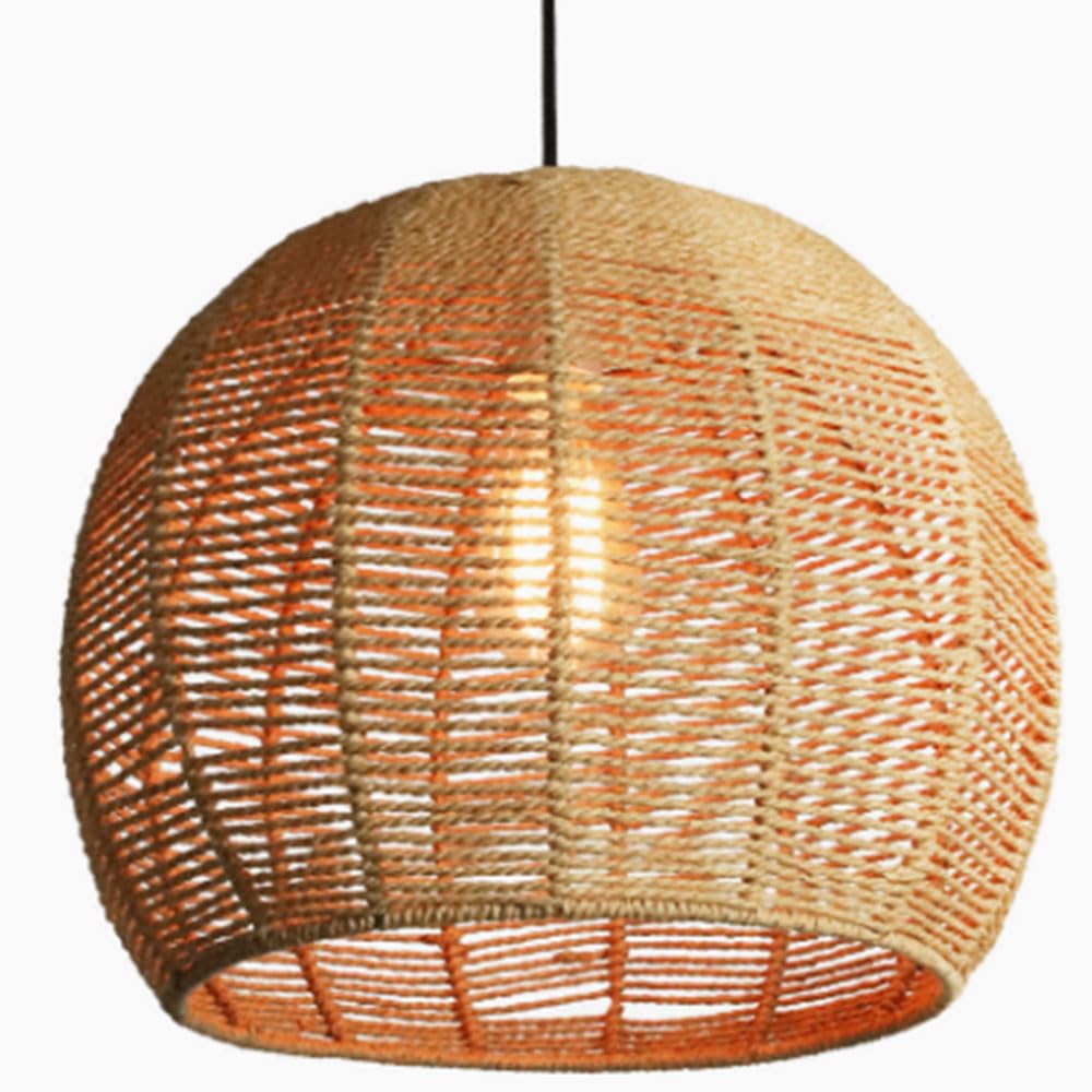 Rustykalna lampa wisząca w stylu boho do sypialni