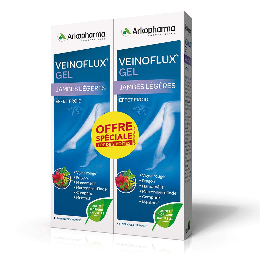 Arkopharma – Veinoflux Gel, effetto freddo, per gambe pesanti