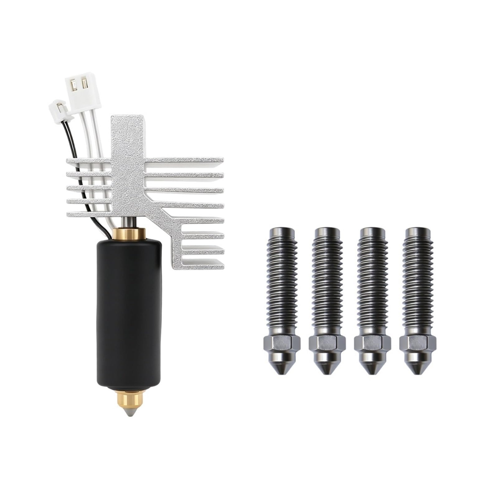 Kit hotend, compatibile con CC 2, set di ugelli estrusore assemblato | Kit hotend assemblato con diverse dimensioni di ugelli(0.4HK-HS-2468)