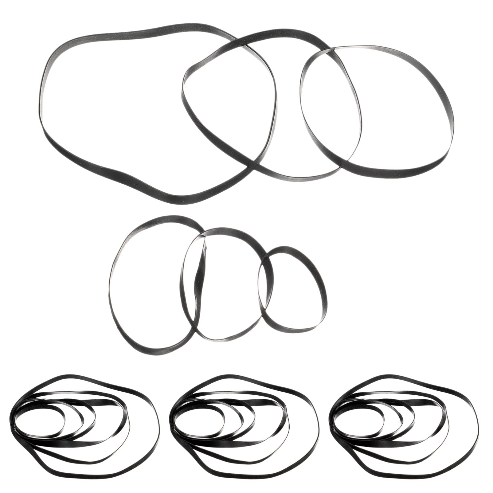 50pcs Tape Recorder Belt Recorder Belts Recorder Drive Belts Magnetic Tape Cassette Deck Belts Tape Belts Cassette Belts Round Recorder Reward Belts Cd Square Rubber Player