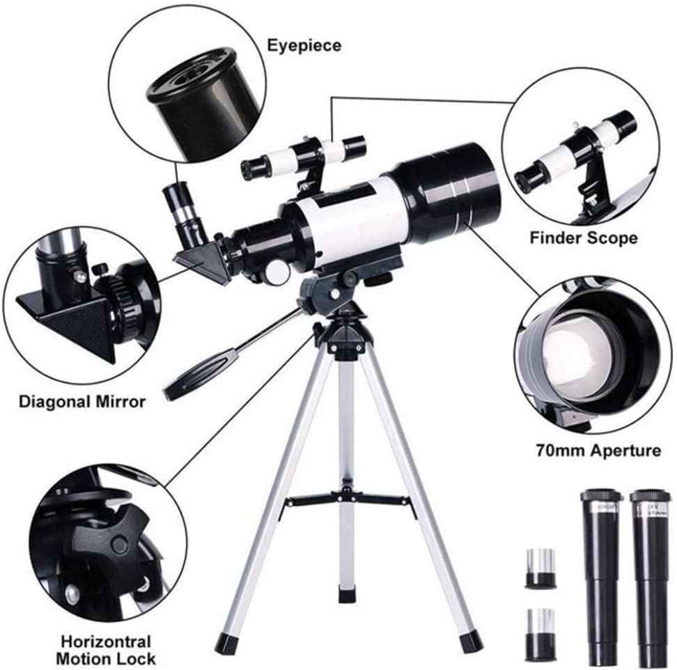 Telescopio astronómico portátil para niños y principiantes miniatura 2