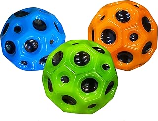 TVMPKIX Space Ballï¼ŒHigh Bouncy Balls, TK is Super hot Moon Balls and Space Balls for Kids,Improve Hand-Eye Coordination Bubble Ball Space Galaxy Bouncy Ball Easy to Grip and Catch. (3 Pack)