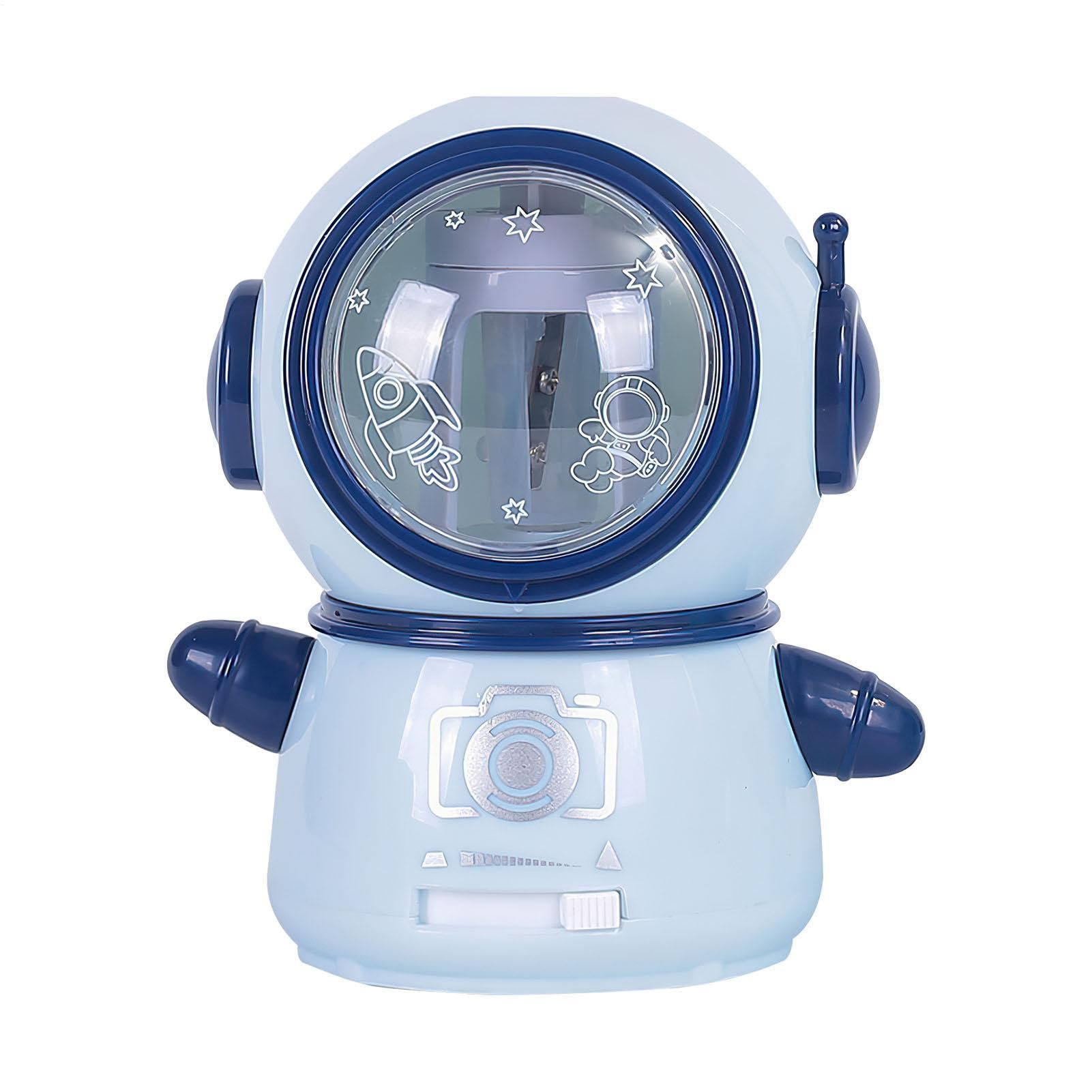 Astronaut Electric Pencil Sharpener โ Pencil Sharpener, Classroom Pencils Accessory | Cute Electric Pencl Sharpenr for Kids, Auto- Pncil Sharpenr for Colored Pencils, Battery Operated