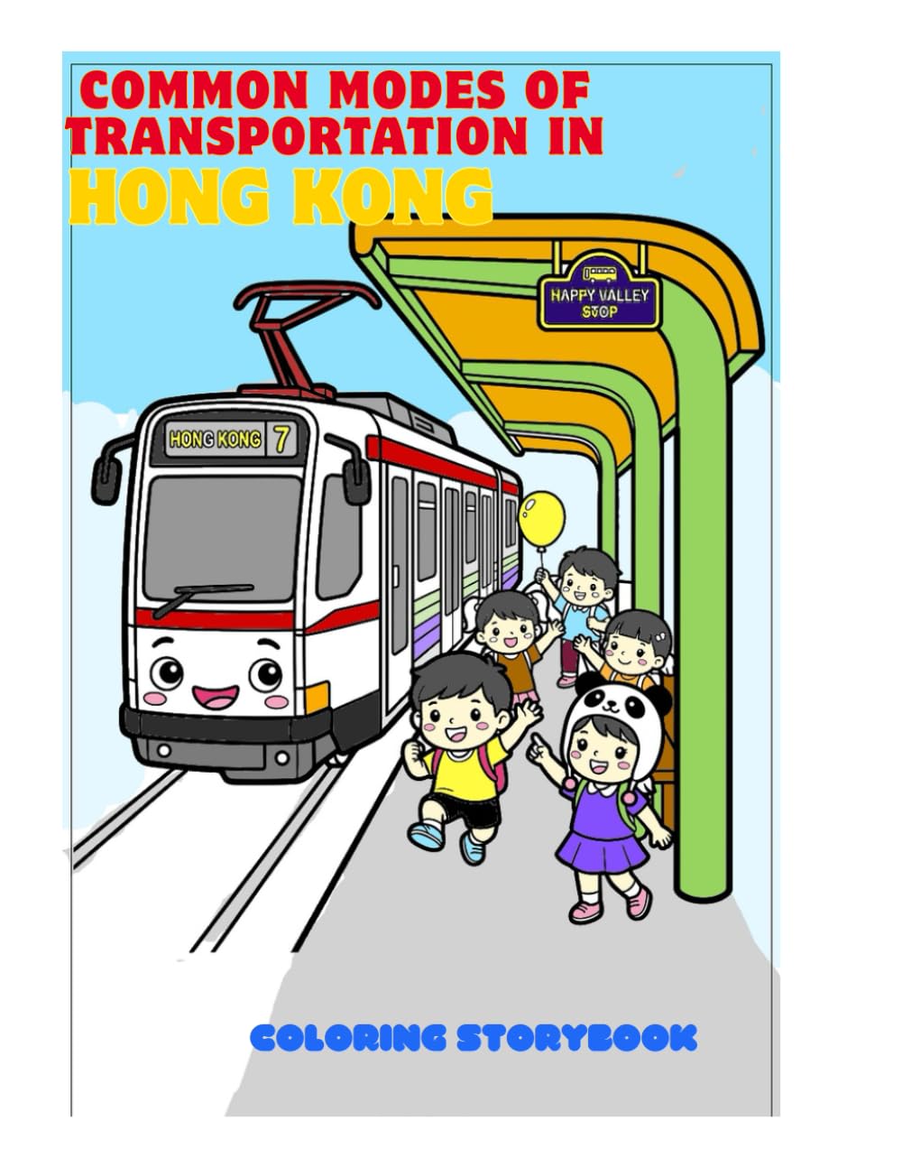 Common modes of transportation in Hong Kong (Coloring Storybook)