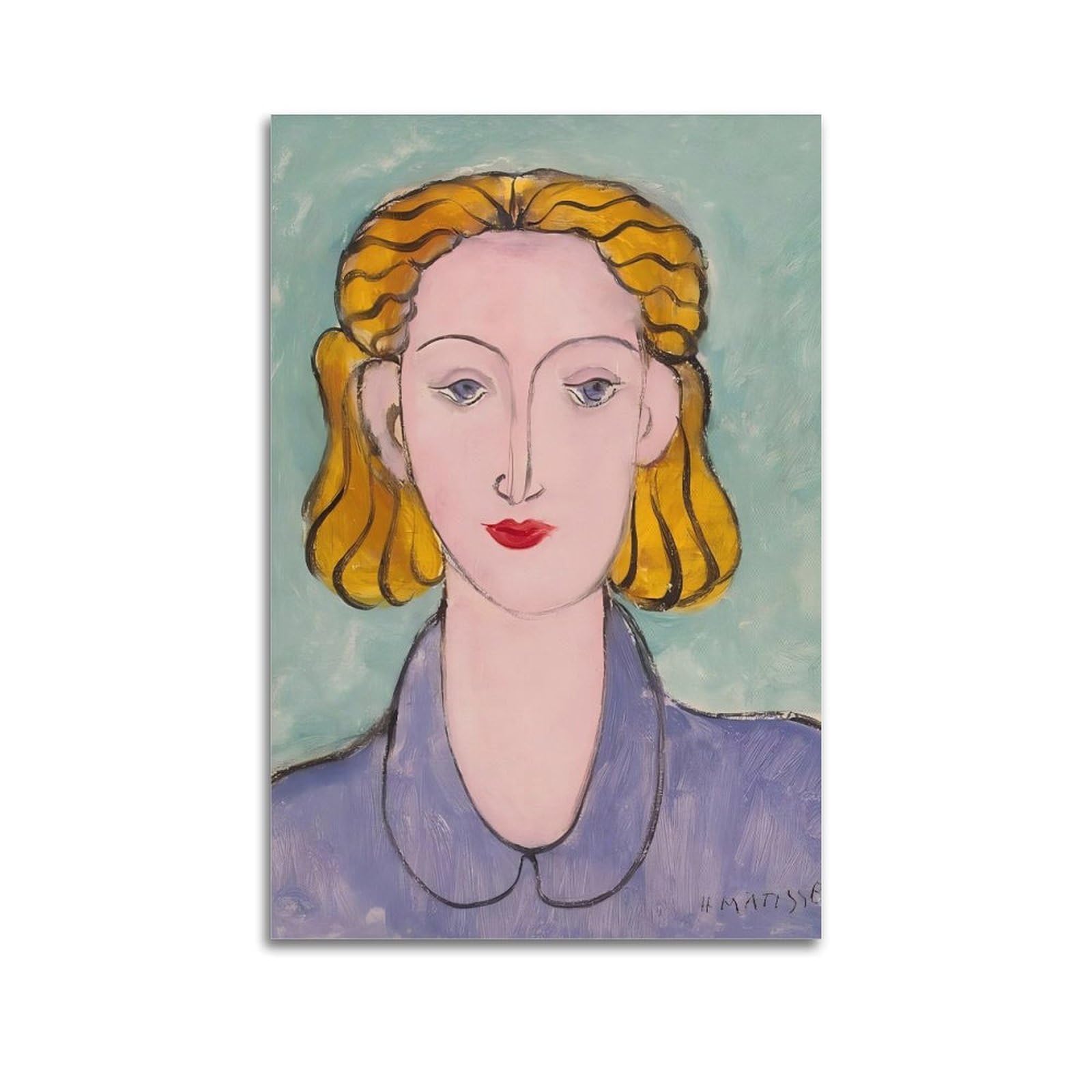 JoenTdrn Henri Matisse Aesthetic Canvas Wall Art Print Home Decor for Bedroom Living Room24x36inch(60x90cm) Unframe-style