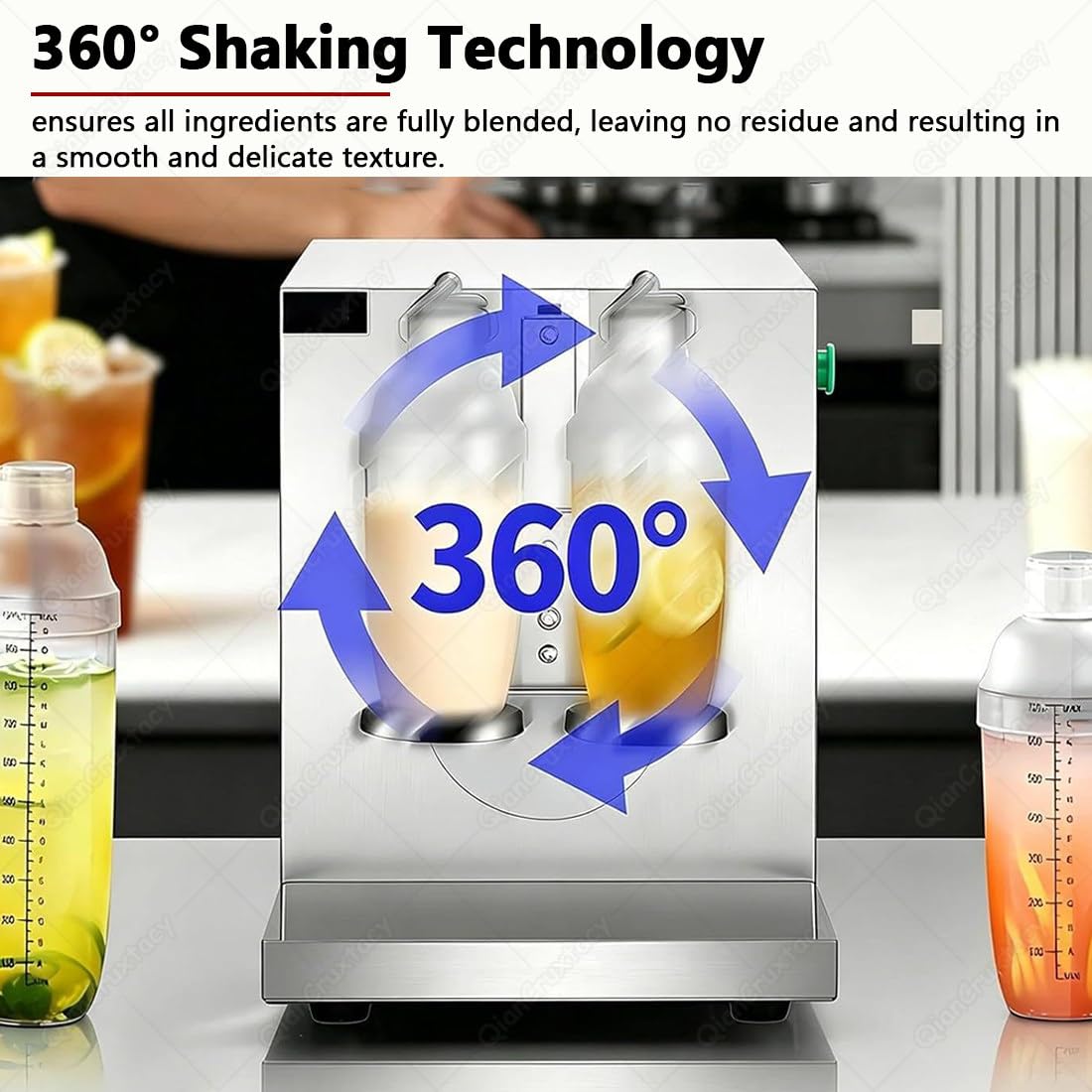 Mélangeur électrique Professionnel pour Bubble Tea 350ml