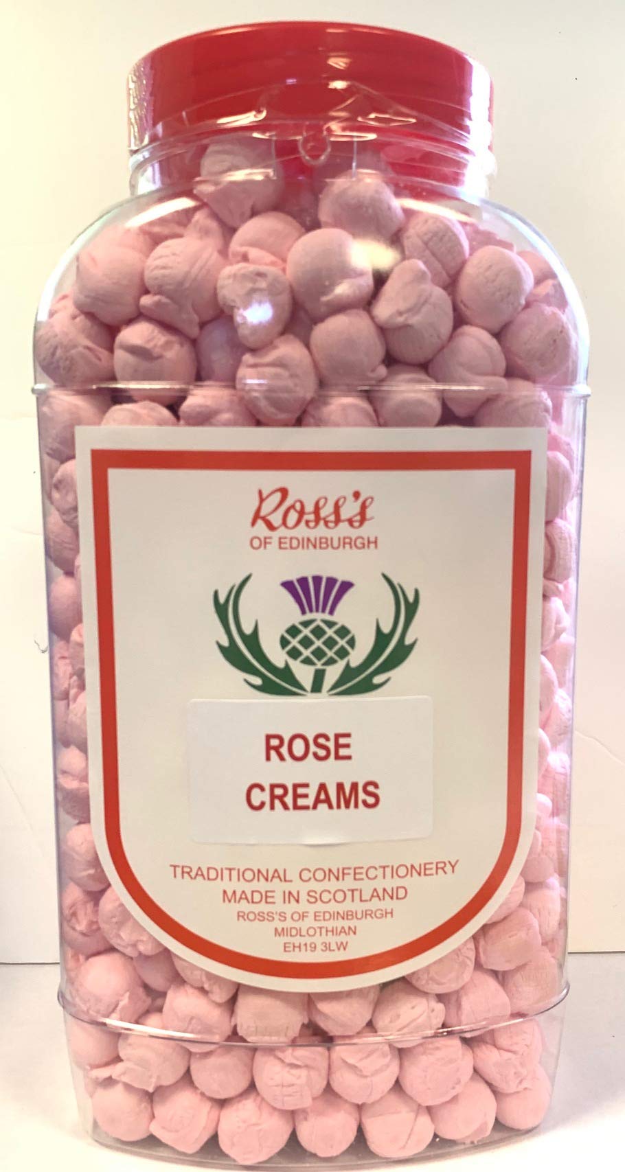 Ross's of Edinburgh Ross's of Edinburgh Rose flavour Creams Jar 2.25 kg