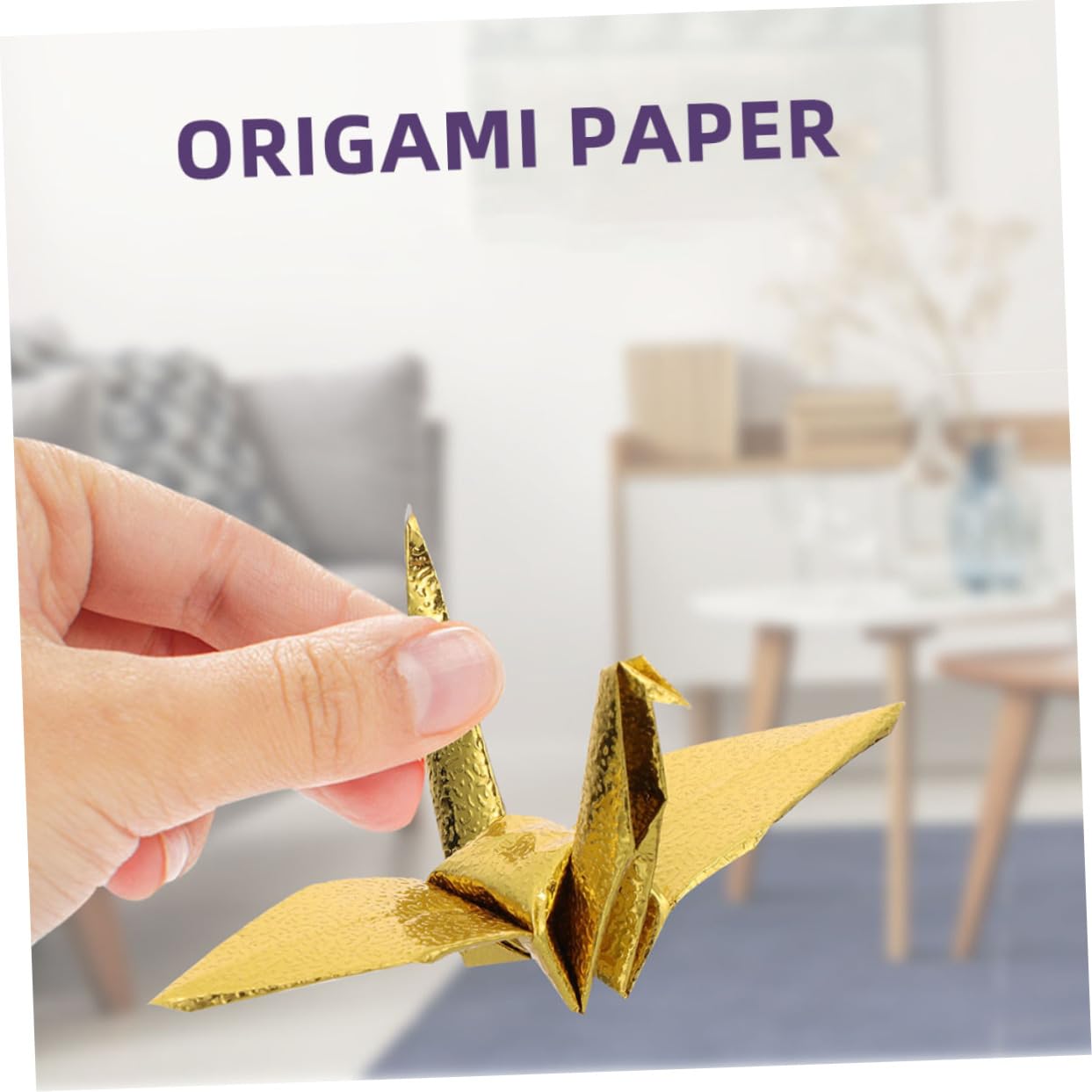 Carta Origami Monofacciale Lucida Quadrata 200 Fogli per Ragazzo Ragazza