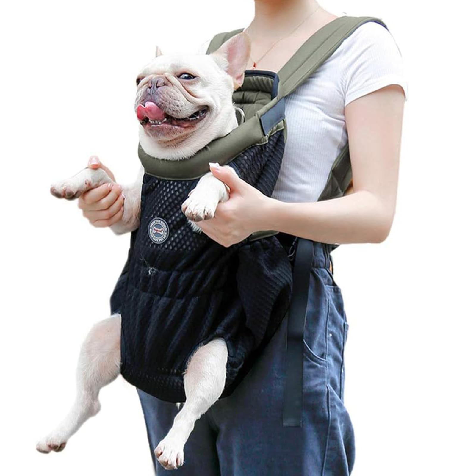Coppthinktu Dog Carrier Backpack - Legs Out Front-Facing Dog Hiking Backpack for Small Medium Large Dogs Cats, Hands-Free Dog Travel Backpack Safe for Walking Hiking Bike and Motorcycle