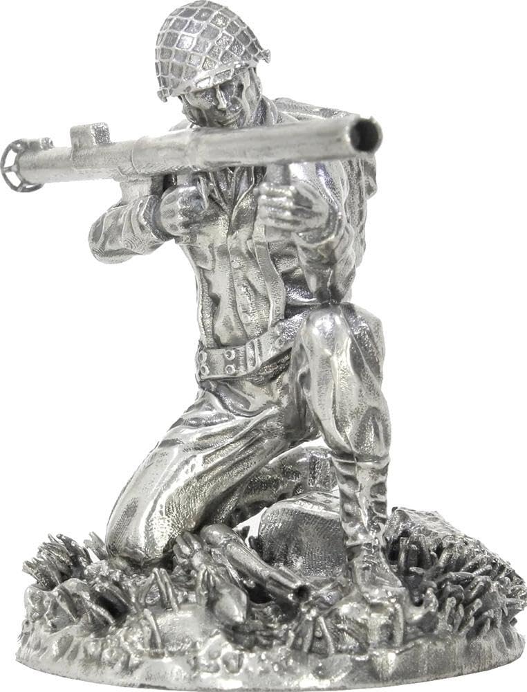 Power Coin Rocketman Stovepipe Sterling Silver Soldier Statue