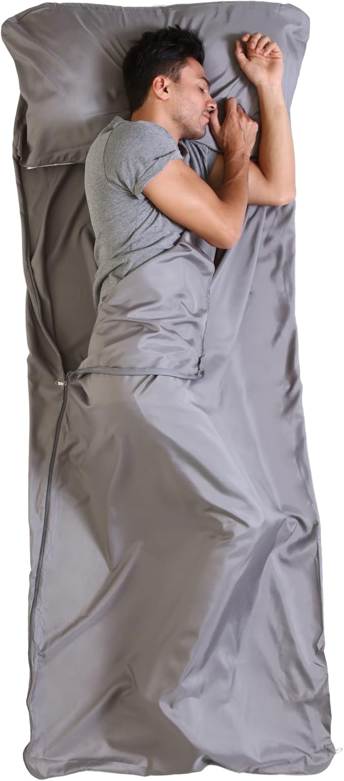 Sleeping Bag Liner Adult Sleep Sack & Travel Sheets Travel Sleep